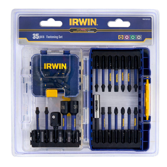 Irwin 35 Piece Screwdriver Bit Set IWAF35PCSET - 210mm x 20mm x 240mm - High-Strength Magnetised Bits – view 2 - Auzzistore