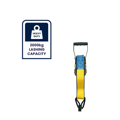 Grunt Ratchet Tie Down - 50mm x 6m - Polyester - 2000kg Capacity