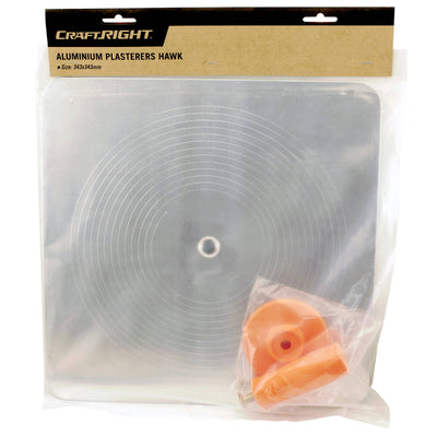 Craftright Aluminium Plasterers Hawk 343mm Comfort Grip Durable