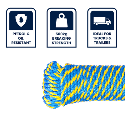 Grunt Telco Rope 6mm x 40m Polypropylene Strong Durable Rope