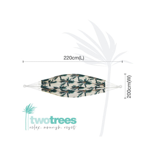 Two Trees King Cotton Hammock - 200cm x 220cm - Soft Durable Fabric – view 2