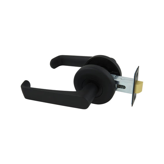 Gainsborough Neue Telo Passage Lever Set - 138mm x 65mm - Matt Black - Easy Grip – view 2 - Auzzistore