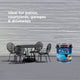 White Knight Ultra Pave 4L Quick Dry Concrete Paint - Medium Grey - Durable Satin Finish
