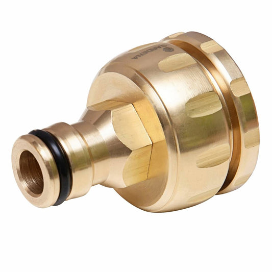 Gardena 13mm Brass Universal Tap Nut Adaptor - Solid Brass - Durable