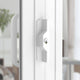 Rolltrak White Sliding Patio Door Keyed Lock Set - 200mm Alloy - Secure