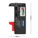 Arlec Battery Tester - Easy Read Colour Coded Meter - Plastic - Compact