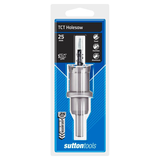 Sutton Tools 25mm TCT Holesaw - Tungsten Carbide - High Performance - Auzzistore