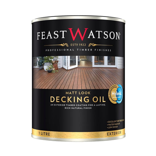 Feast Watson Matt Look Decking Oil 1L Natural Finish UV Resistant