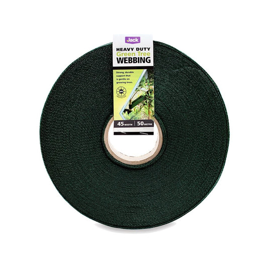Jack Green Heavy Duty Tree Webbing - 45mm x 50m - UV-Stable - Tree Support - Auzzistore