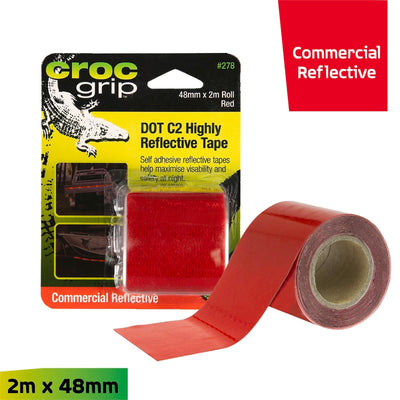 Croc Grip Red DOT C2 Highly Reflective Tape 2m x 48mm Durable