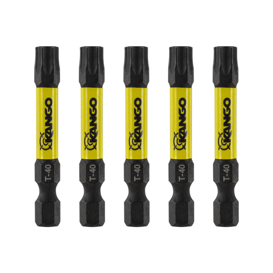 Kango 50mm TX40 HyperTorque Impact Driver Bit 5 Pack - High Torque - Magnetic Tip – view 2 - Auzzistore