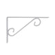 Carinya Scroll Stayed Bracket 200x125mm Powder Coated Steel Durable