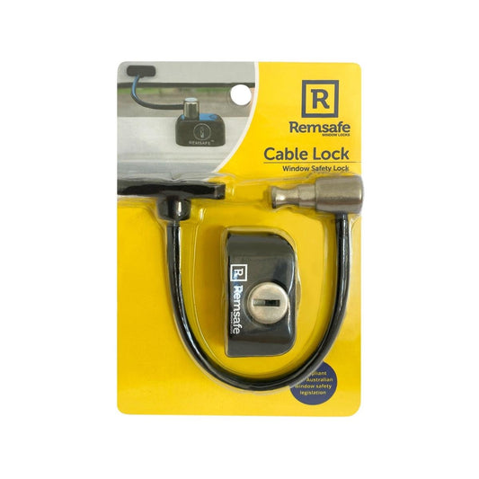 Remsafe Window Restrictor - 21mm x 25mm - Black - Child Resistant