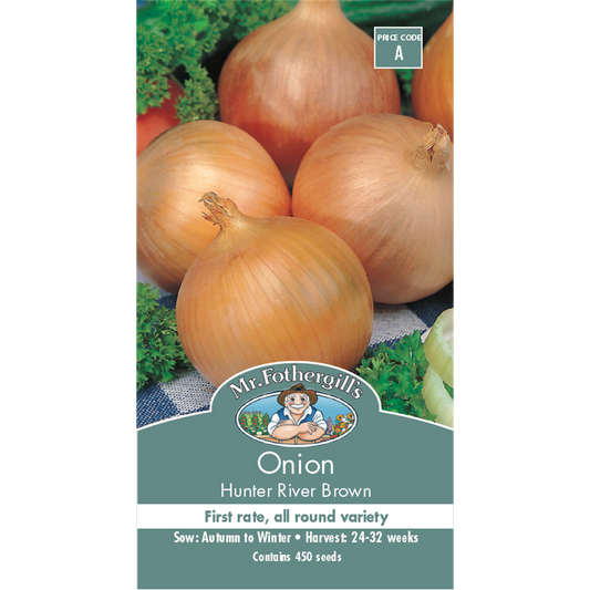 Mr Fothergill S Hunter River Brown Onion Seeds - Medium - Seed - Excellent Keeper - Auzzistore
