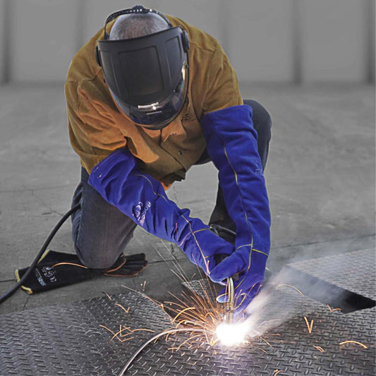 Bossweld Welding Gloves - 68cm - Split Leather - Heavy Duty – view 2 - Auzzistore