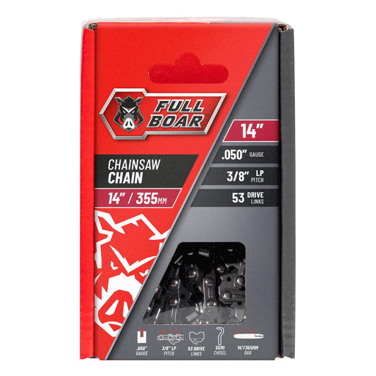 Full Boar 14" Chainsaw Chain - 355mm - Semi Chisel - 53 Drive Links - Auzzistore
