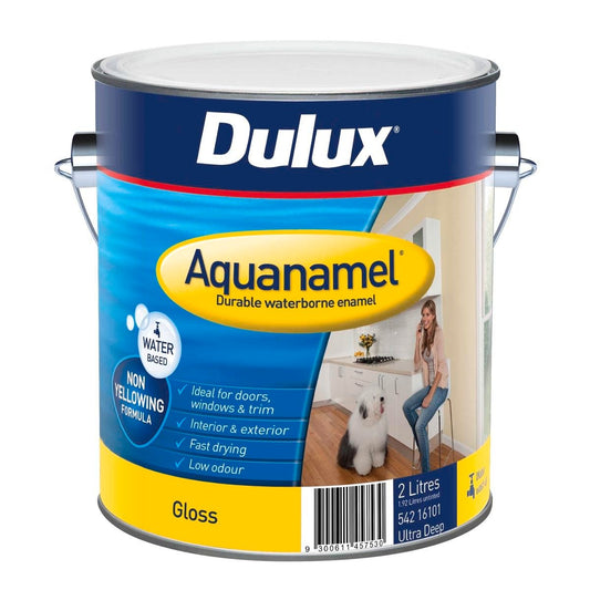 Dulux Aquanamel Enamel Paint - 2L - Water Based - Ultra Deep Gloss - Auzzistore