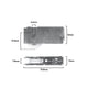 Rolltrak Adjustable Steel Carriage - 76mm x 39mm - Steel - Acetal Roller