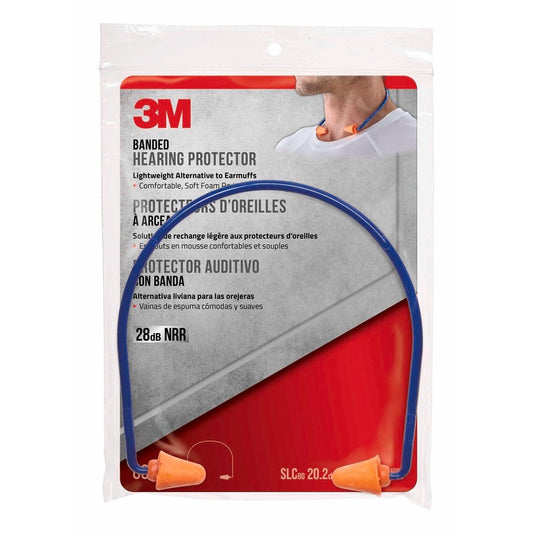 3M Banded Ear Plugs Foam - Noise Reduction 21.2dB