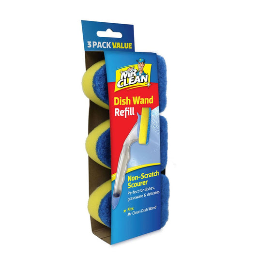 Mr Clean Dish Wand Non Scratch Refill 3 Pack - 85mm x 40mm x 185mm - Tough Grime Cleaning – view 2