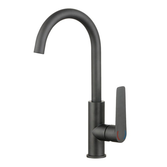 Evekare 35mm Matte Black Extended Lever Sink Mixer - Lead-Free - Easy Use