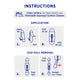 Permastik Medium Clear Kitchen Hooks 4 Pack - Holds 750g - 25mm x 20mm x 60mm
