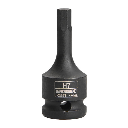 Kincrome 7mm Hex Impact Socket - 1/2" Drive - 60mm - Chrome Molybdenum Steel - Auzzistore