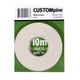 Custompine White Preglued Edgetape 21mm x 10m Iron On Easy Apply