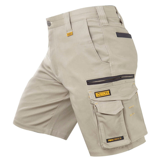 Dewalt Khaki Bennington Prostretch Shorts Size 32 - 360° Movement - UPF 50+