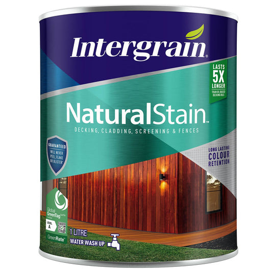 Intergrain Redwood NaturalStain 1L Water-Based Timber Stain Durable Finish - Auzzistore