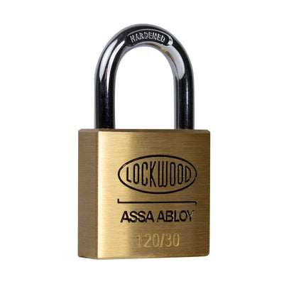 Lockwood 30mm Padlock 2 Pack - Heavy Duty Brass - High Security