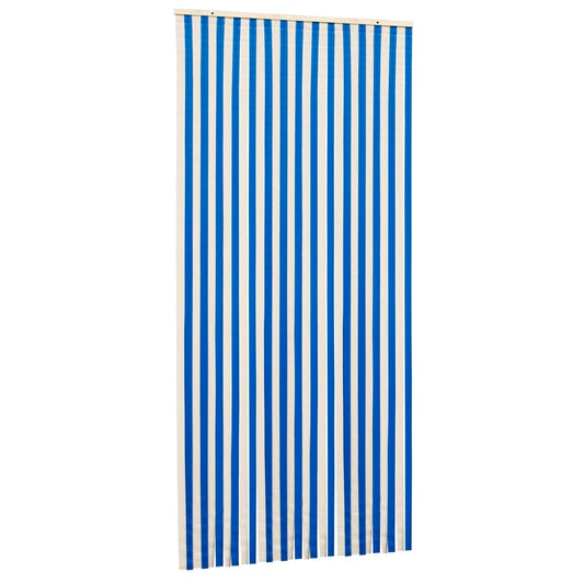 Pillar Weekender PVC Door Curtain 86x200cm Blue White Insect Protection