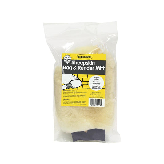 UNi-PRO Sheepskin Bag and Render Mitt 190mm 100% Sheepskin Durable - Auzzistore