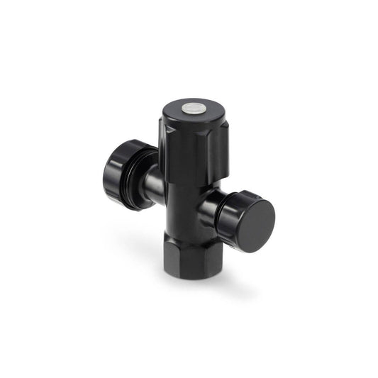 Brasshards 2 Way Under Sink Valve 20mm x 15mm - Matt Black - Lead Free - Durable - Auzzistore