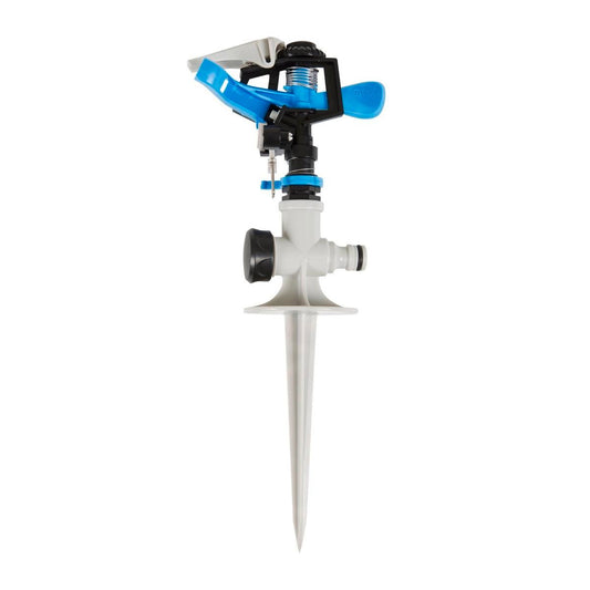 Nylex Impact Spike Sprinkler - 6m to 12m - UV Stabilised - Adjustable Arc - Auzzistore