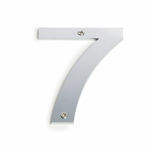 Sandleford 100mm House Number 7 - Brushed Stainless Steel - Weather Resistant