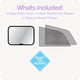 Perma Child Safety Travel Safety Kit - 3 Piece Set - Sunshades, Mirror, Sign - 120cm x 60cm