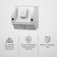 Deta 240V 15 Amp Outdoor Powerpoint - Weatherproof - Polycarbonate - IP54
