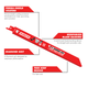 Diablo 9" Diamond Grit Reciprocating Saw Blade - Bi-Metal - 1 Pack