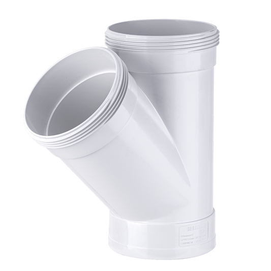 Holman 90mm Stormwater Junction 45° PVC Female to Female Connection - Auzzistore