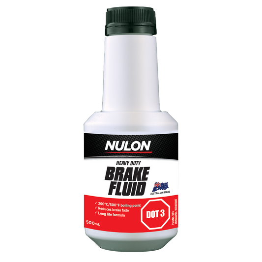 Nulon Dot 3 Heavy Duty Brake Fluid - 500ml - High Performance, 260°C Boiling Point