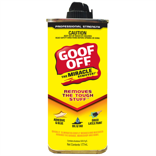 Goof Off Adhesive Remover 177ml Fast Acting Multi-Surface Cleaner