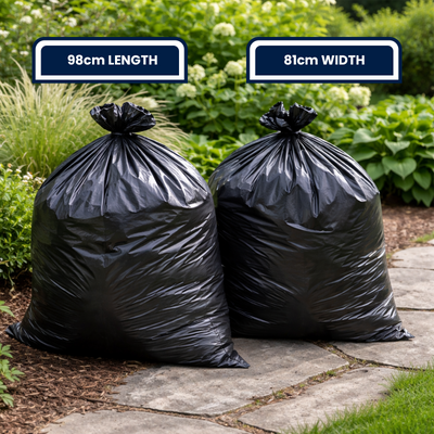 Grunt 82L Garbage Bin Liners 20 Pack Plastic Easy Tear Multi-Purpose