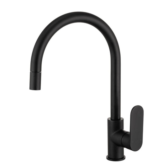 Mondella 35mm Pull Out Sink Mixer - Matt Black - Lead-Free Brass - Easy Install - Auzzistore