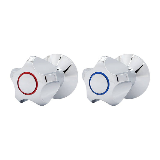 Shaw Mason Chrome Wall Top Assembly with Handle - 2 Pack - 120mm x 160mm - Easy Installation - Auzzistore
