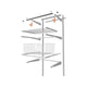 Flexi Storage White Hanging Rod Bracket 2 Pack Steel Easy Install
