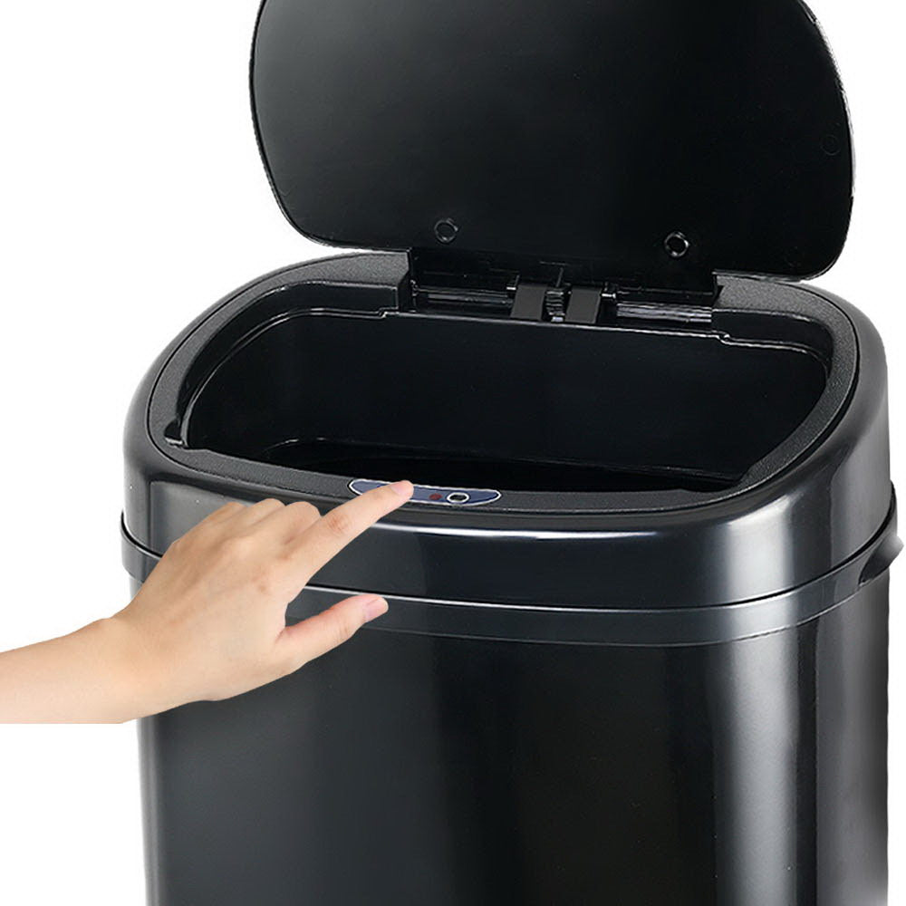 58L Motion Sensor Rubbish Bin - Black | Auzzi Store