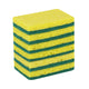 Oates Antibacterial Heavy Duty Sponge Scourers 6 Pack - 100% Cellulose - 130mm x 70mm
