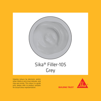 Sika 250ml Light Grey Filler 105 Coarse Surface Filler - Indoor Use