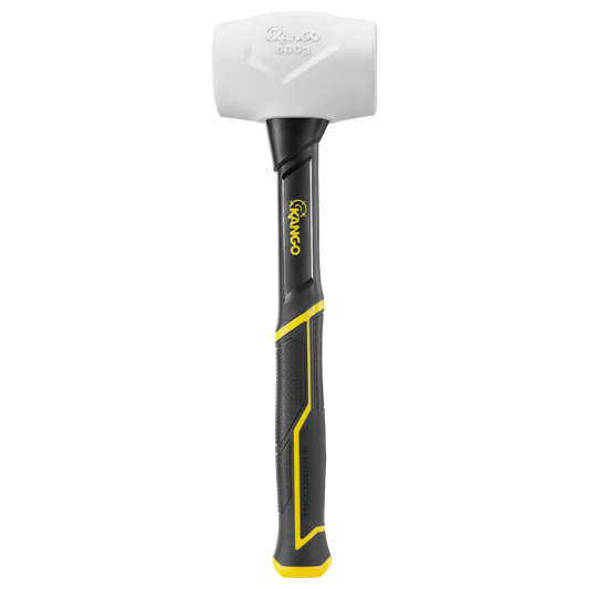 Kango 680g White Rubber Mallet - High-Density Rubber - Durable Design - Auzzistore